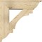 Ekena Millwork Merced Traditional Rough Sawn Bracket w/ Offset Brace, Douglas Fir, 8"W x 28"D x 28"H BKT0806X28X28MRC01RDF - alternate 3